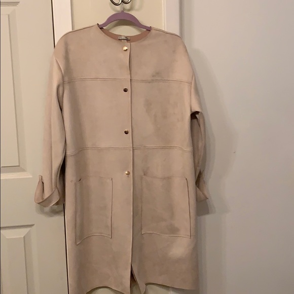 Suede Zara Coat - Picture 1 of 3